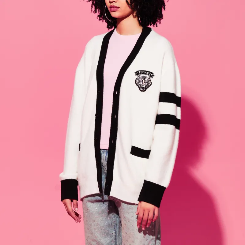 TCH FW23 Knit Cardigans Unisex White-2