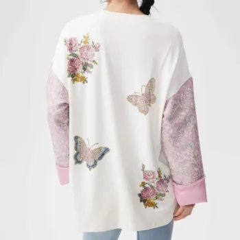 TCH T Shirt Women's White With Pink Logo
