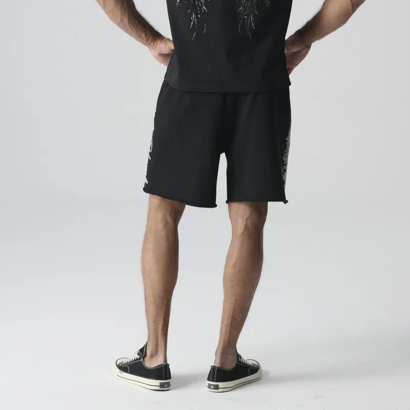TCH Casual Shorts Unisex Black Base With Silver Logo-6