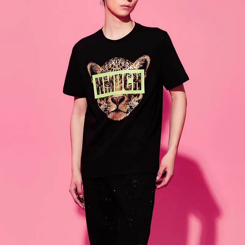 TCH T Shirts Unisex Black Base Gold Logo-3