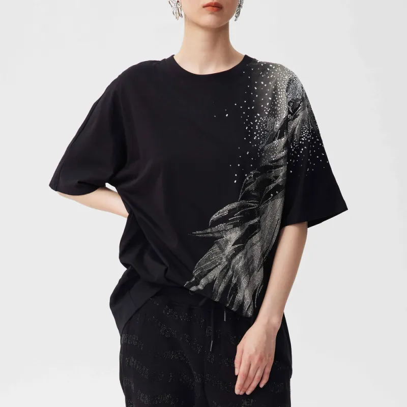 TCH T Shirt Unisex Black With Silver Logo-5