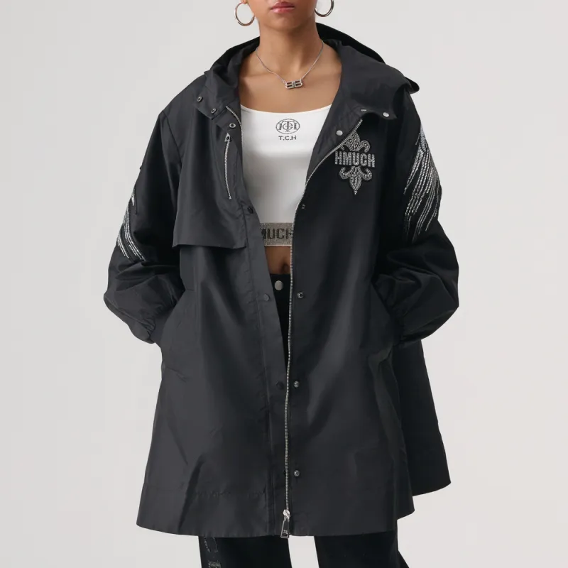 TCH SS24 Trench Coat Unisex Black-6