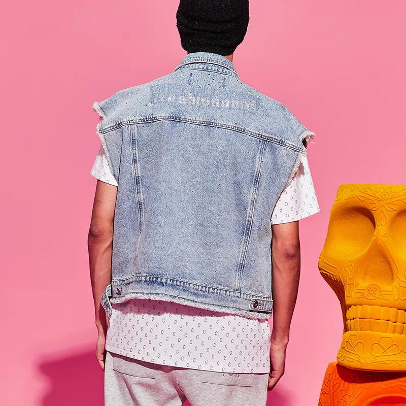 TCH Vests Unisex Denim Blue-3