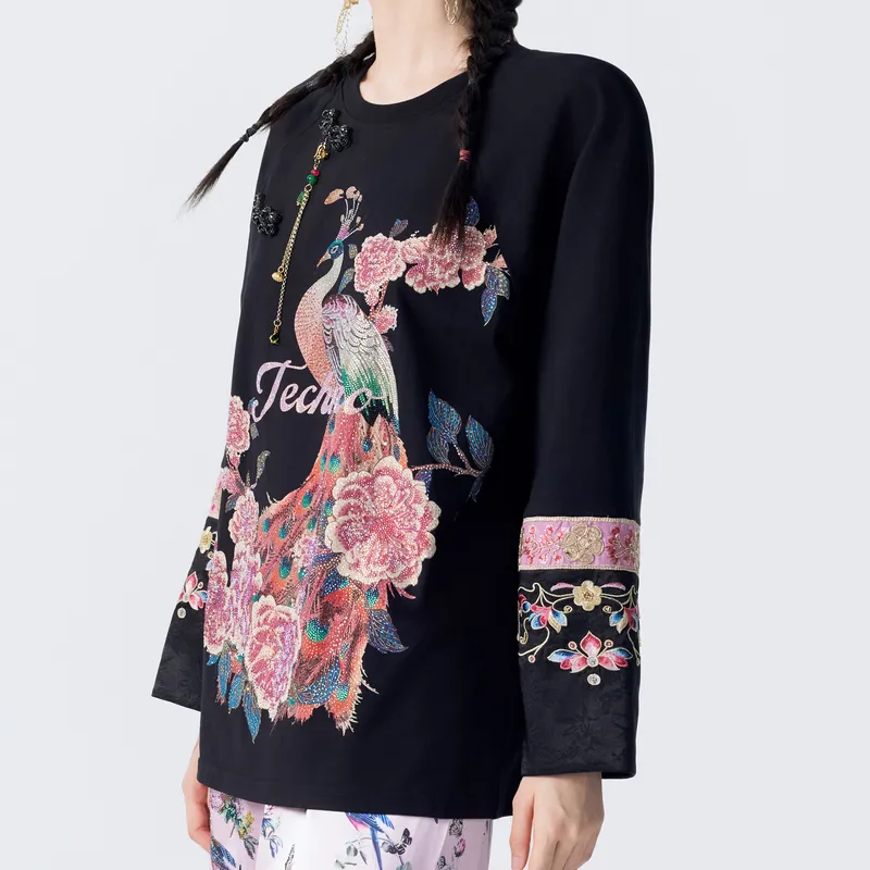 TCH T Shirts Women's Black-5