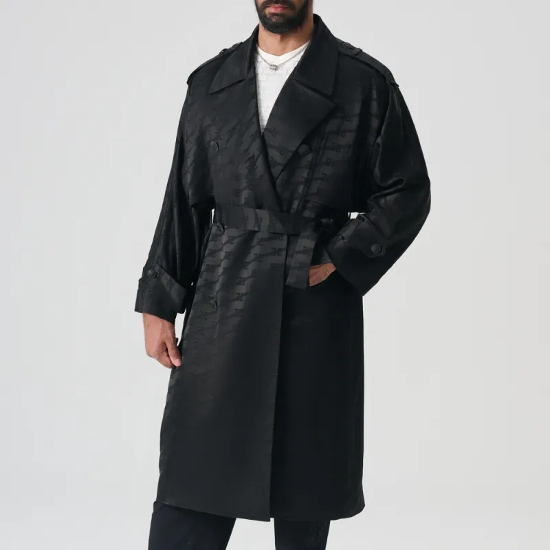 TCH Trench Coats Unisex Black-6