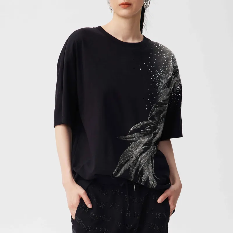 TCH T Shirt Unisex Black With Silver Logo-3
