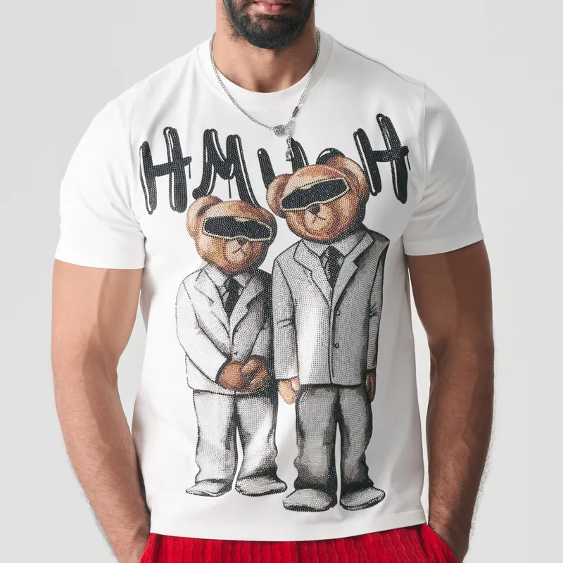 TCH T Shirt Unisex White With Silver Logo-4