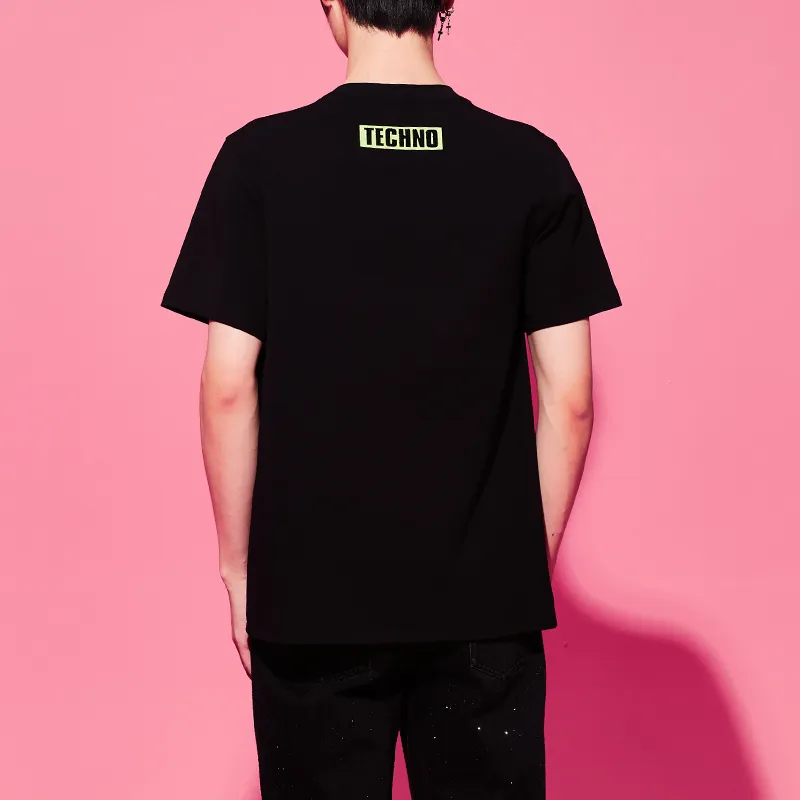 TCH T Shirts Unisex Black Base Gold Logo-2