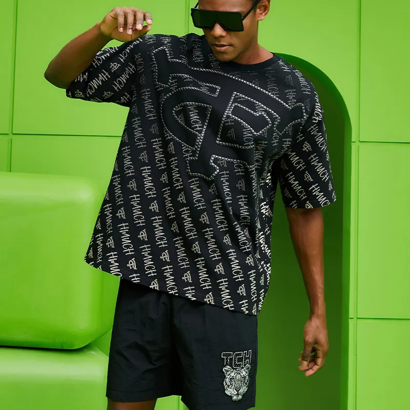 TCH T Shirts Unisex Black With Silver Logo-2