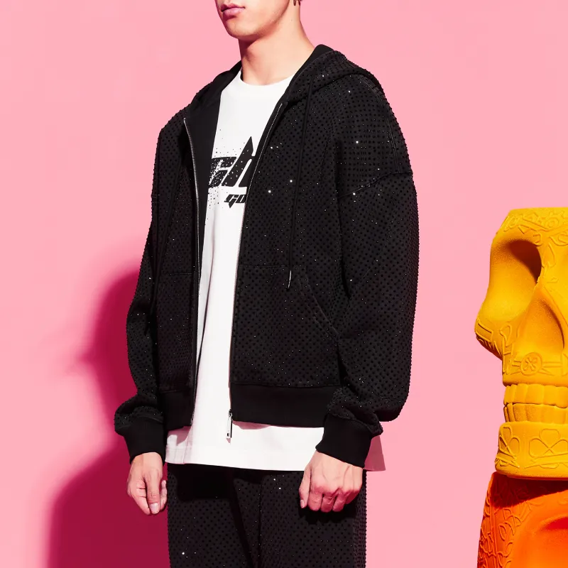TCH Sweatshirts Unisex Black With Black Logo-2