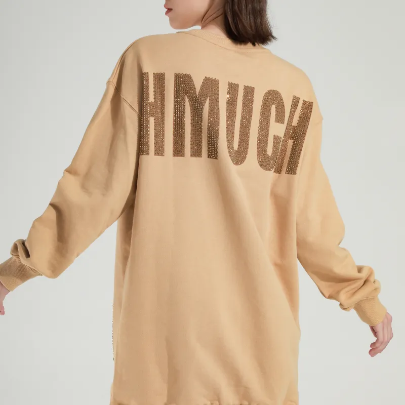 TCH Long Sleeved Dresses Women's Khaki-3