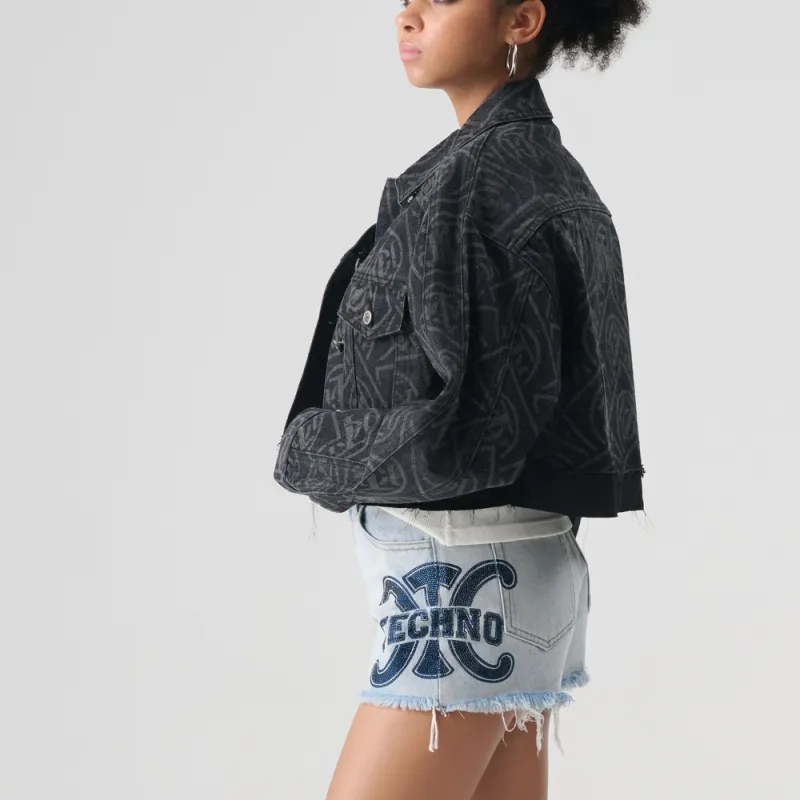 TCH Cropped Coats Women's Black-4