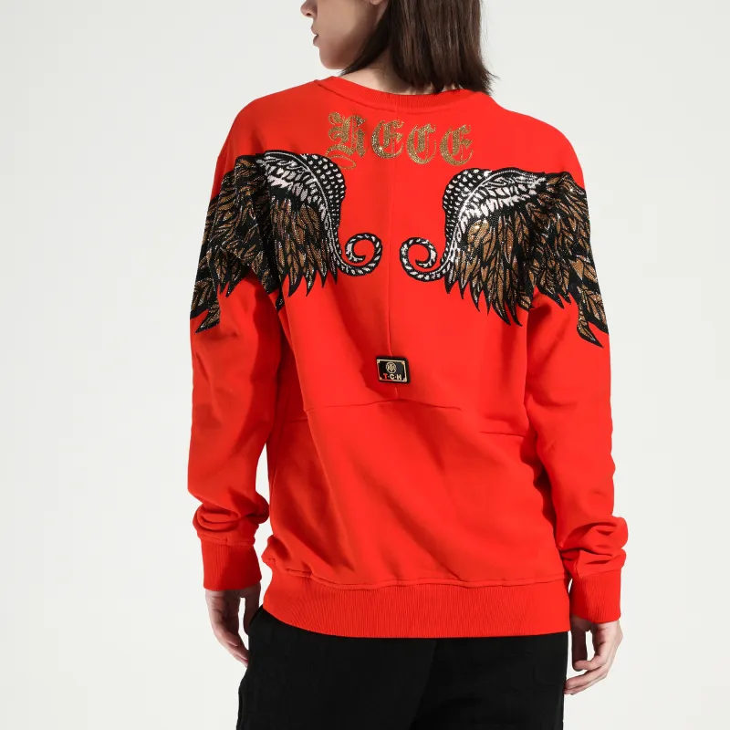 TCH Sweatshirts Unisex Orange Red-3