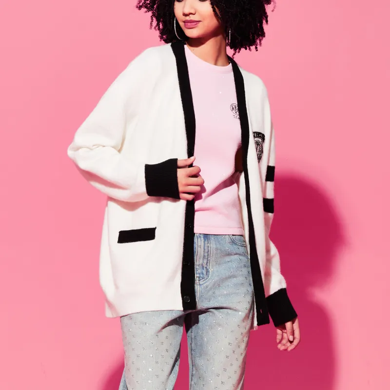 TCH FW23 Knit Cardigans Unisex White-4
