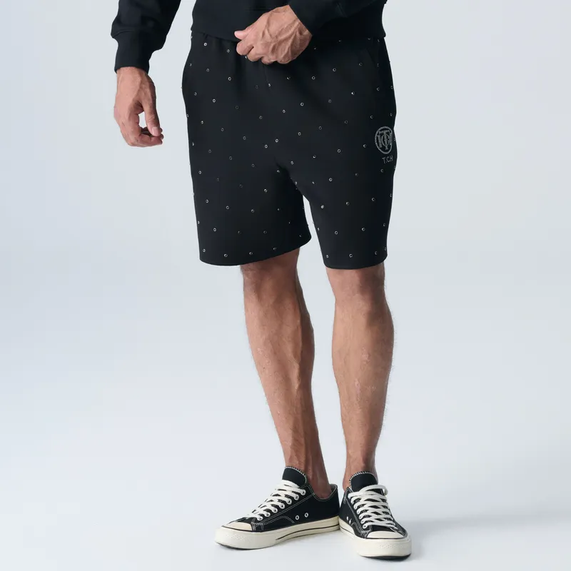 TCH Casual Shorts Unisex Black Base With Silver Logo-6