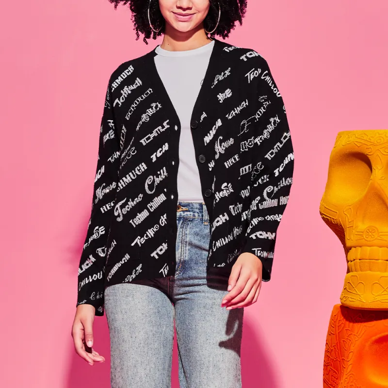 TCH Knitwear Unisex Black With Silver Logo-3