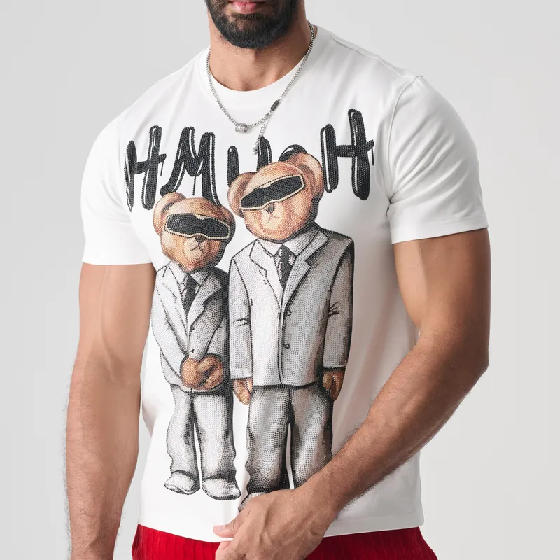 TCH T Shirt Unisex White With Silver Logo-3
