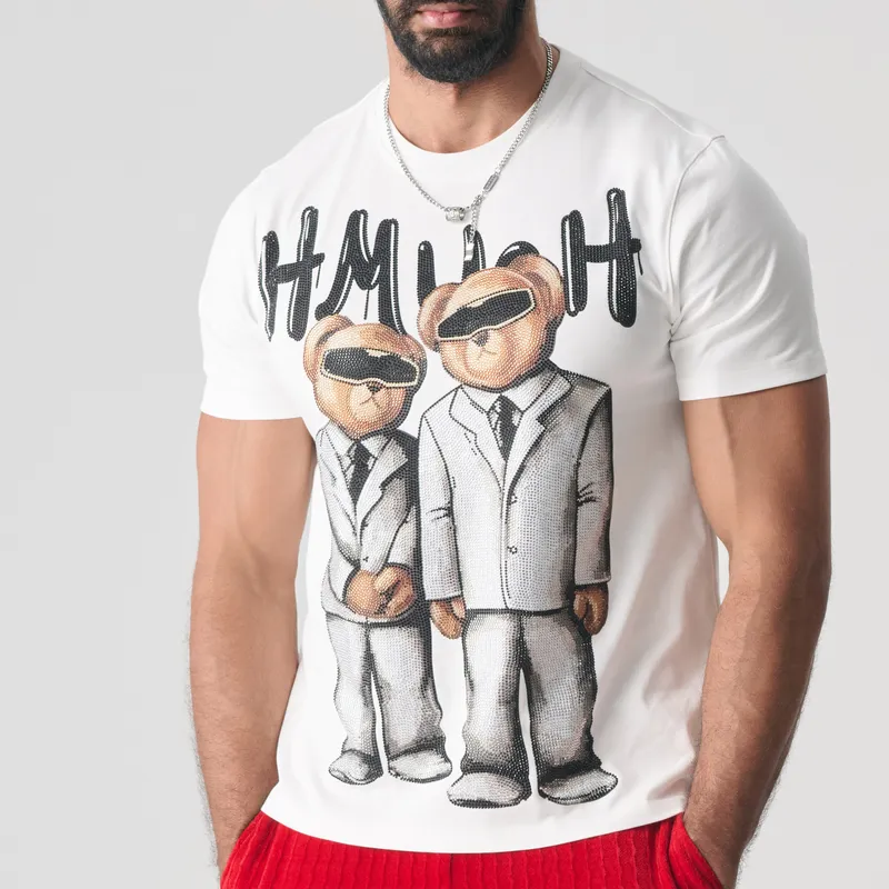 TCH T Shirt Unisex White With Silver Logo-6