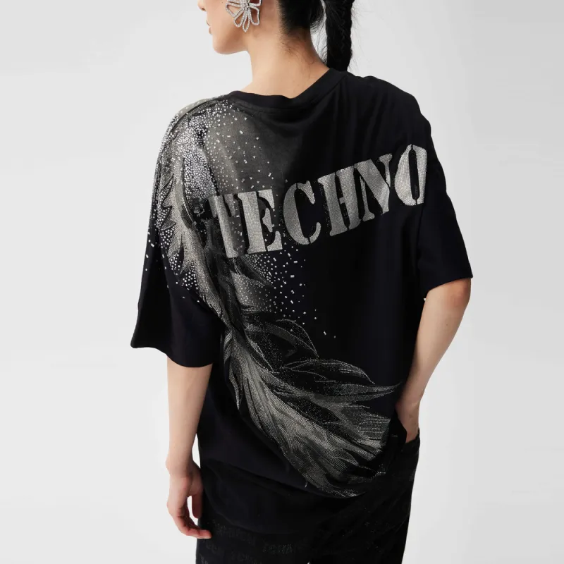 TCH T Shirt Unisex Black With Silver Logo-6