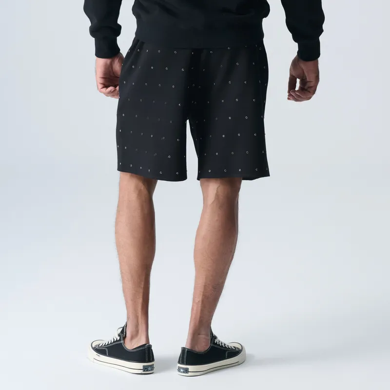 TCH Casual Shorts Unisex Black Base With Silver Logo-4