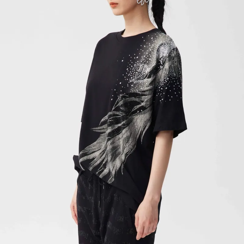 TCH T Shirt Unisex Black With Silver Logo-4