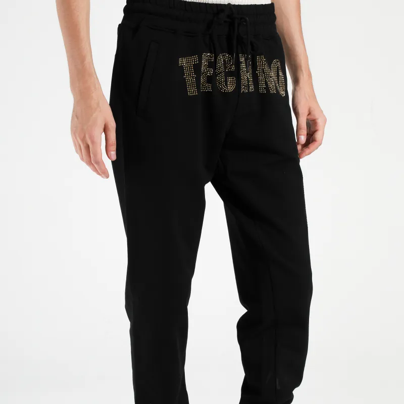 TCH Knitted Sweatpants Unisex Black-3