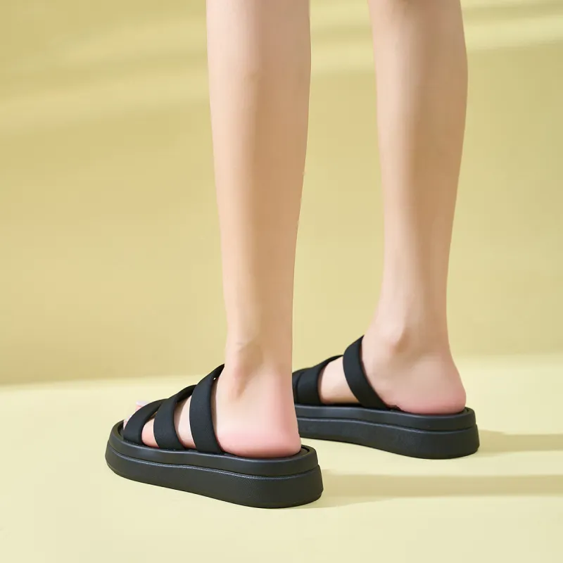 CARDANRO Comfortable One-Word Slippers With Strap Women's 2024 Summer New Arrival-4