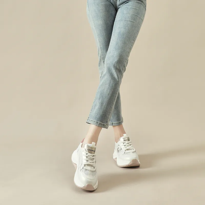CARDANRO Low Top Breathable Mesh Fashion Chunky Sneakers Women's 2024 Summer New Arrival-6