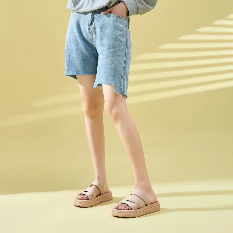 CARDANRO Comfortable One-Word Slippers With Strap Women's 2024 Summer New Arrival-8