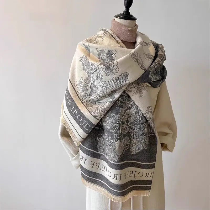 Cranta Komeia Faux Cashmere Knit Scarves Women's-1
