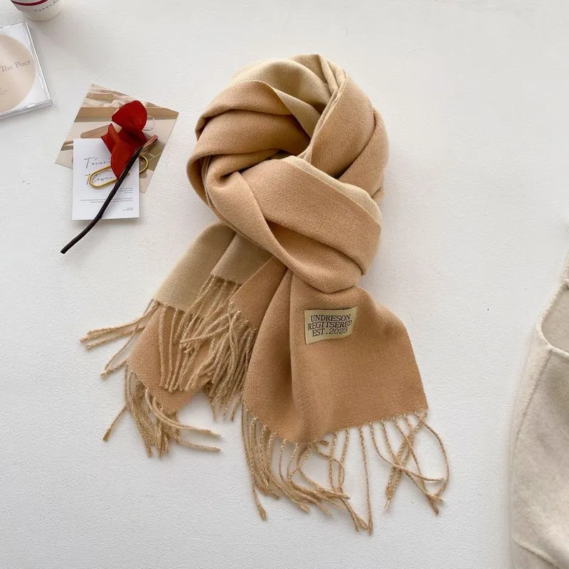 Cranta Komeia Faux Cashmere Knit Scarves Women's-5