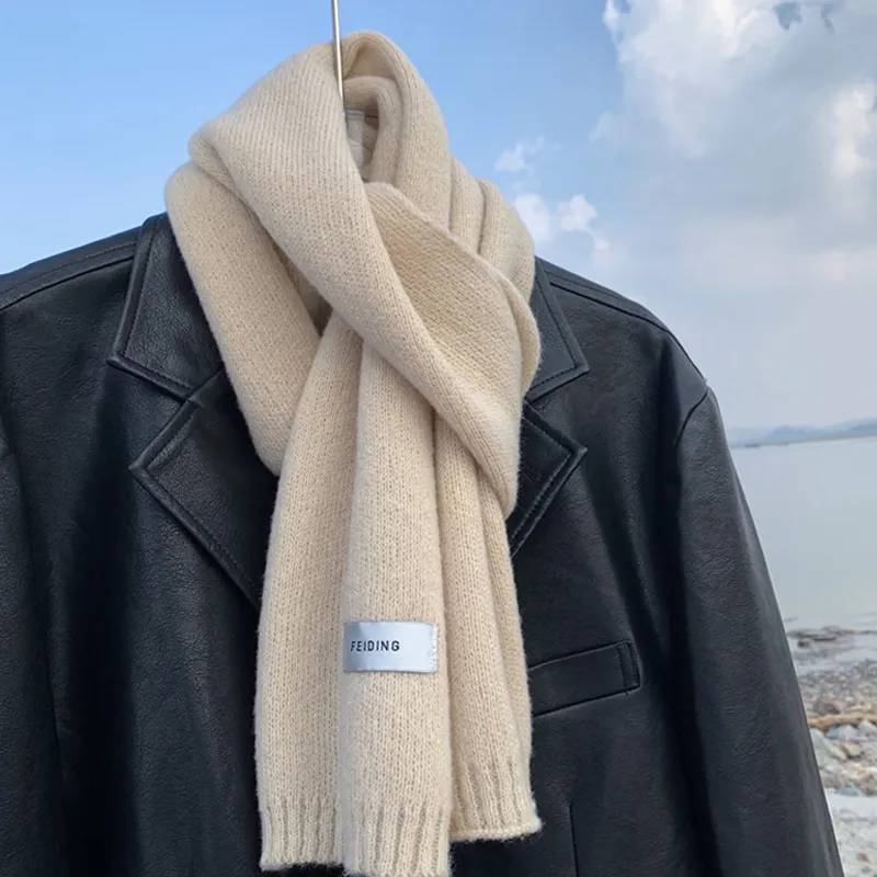 Cranta Komeia Polyester Knit Scarves Unisex-4