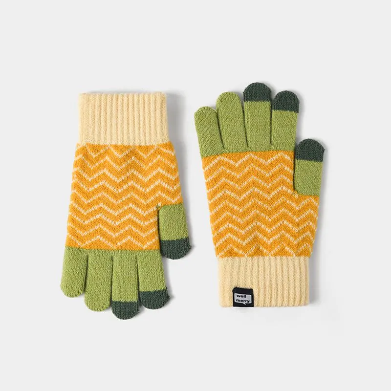 Cranta Komeia Polyester Knit Gloves Women's-3