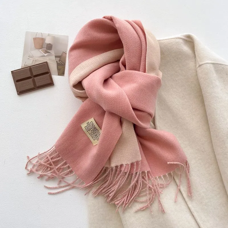Cranta Komeia Faux Cashmere Knit Scarves Women's-9