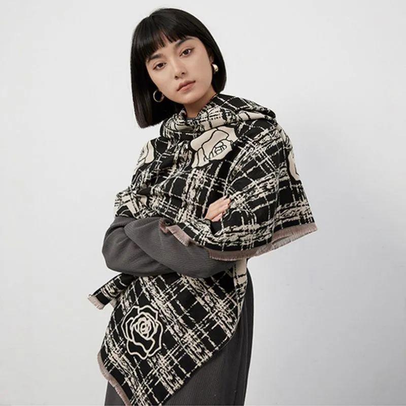 Cranta Komeia Faux Cashmere Knit Scarves Women's-3