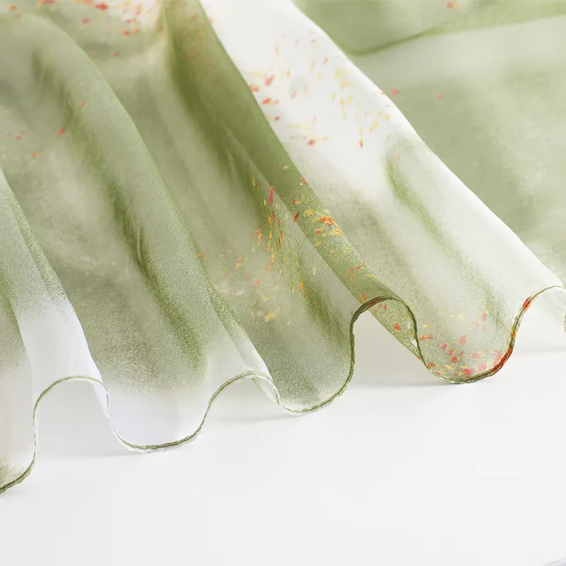 Cranta Komeia Polyester Silk Scarves Women's-3