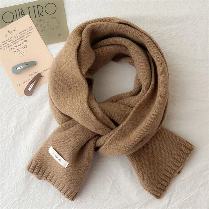 Cranta Komeia Wool Knit Scarves Women's Ecru-7