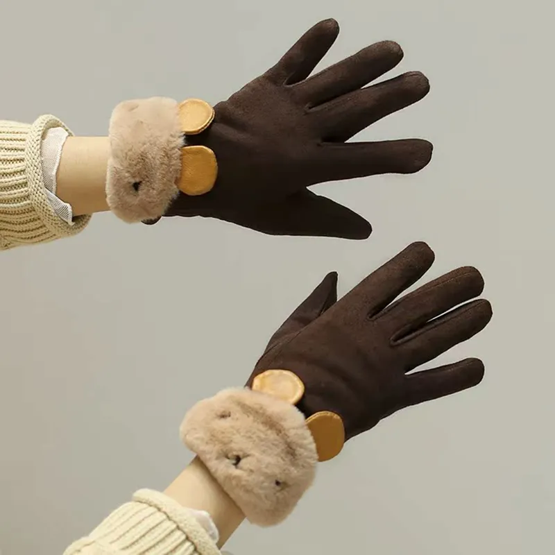 Cranta Komeia Polyester Knit Gloves Women's-1
