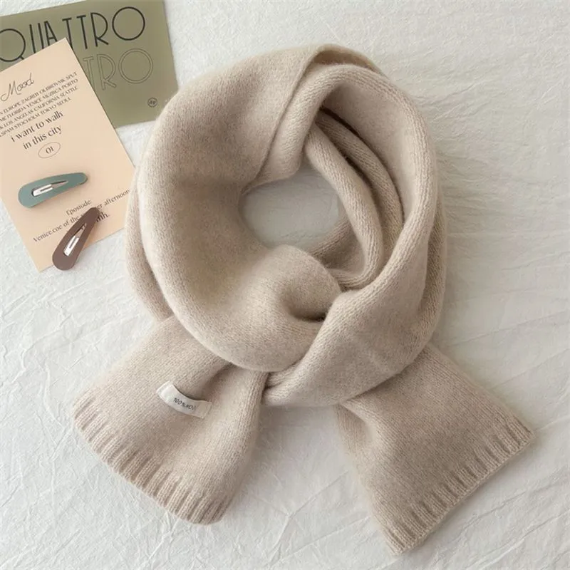 Cranta Komeia Wool Knit Scarves Women's Ecru-2