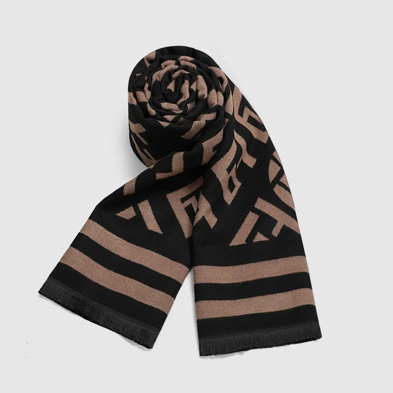 Cranta Komeia Polyester Viscose Knit Scarves Unisex-1