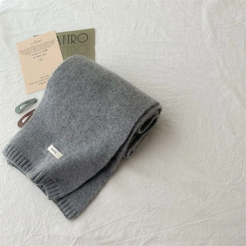 Cranta Komeia Wool Knit Scarves Women's Ecru-14