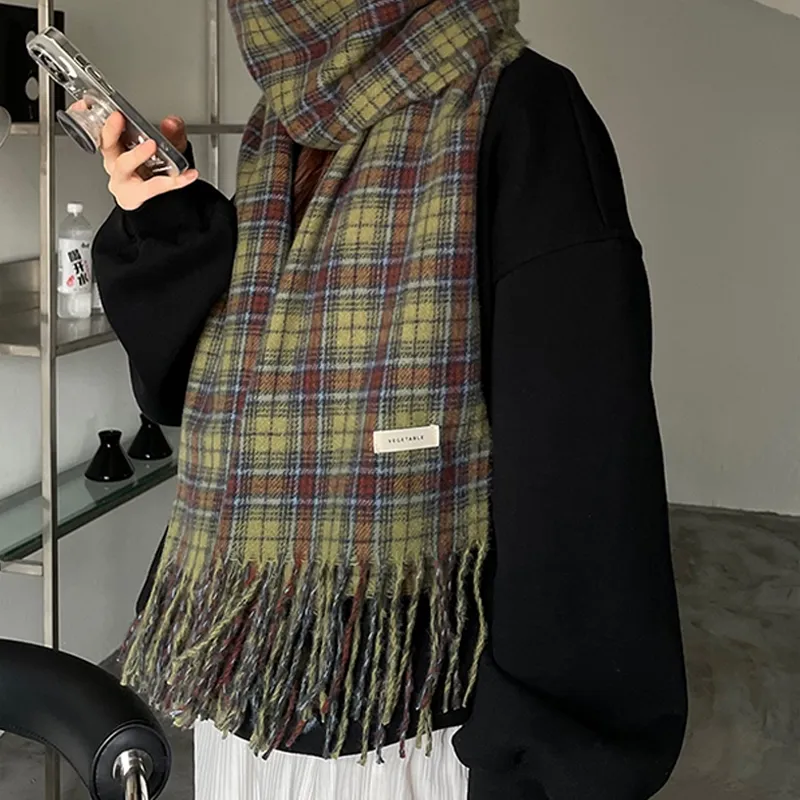 Cranta Komeia Faux Cashmere Knit Scarves Unisex-1