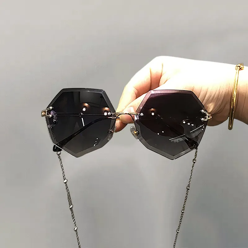 Cranta Komeia Alloy Irregular Shape Sunglasses Women's-5