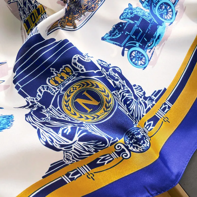 Cranta Komeia Polyester Silk Scarves Women's-2