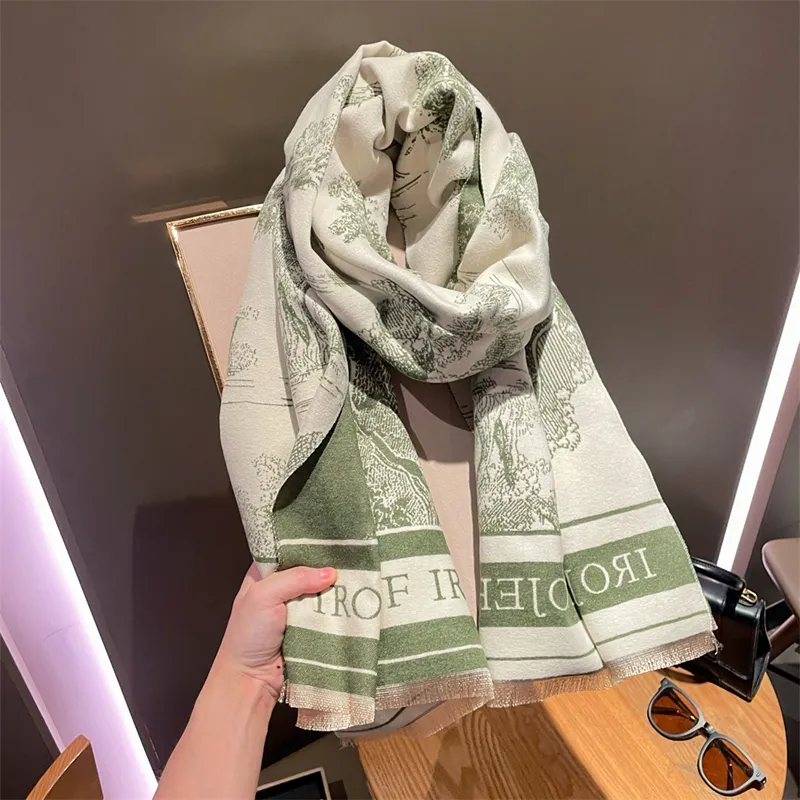 Cranta Komeia Faux Cashmere Knit Scarves Women's-12