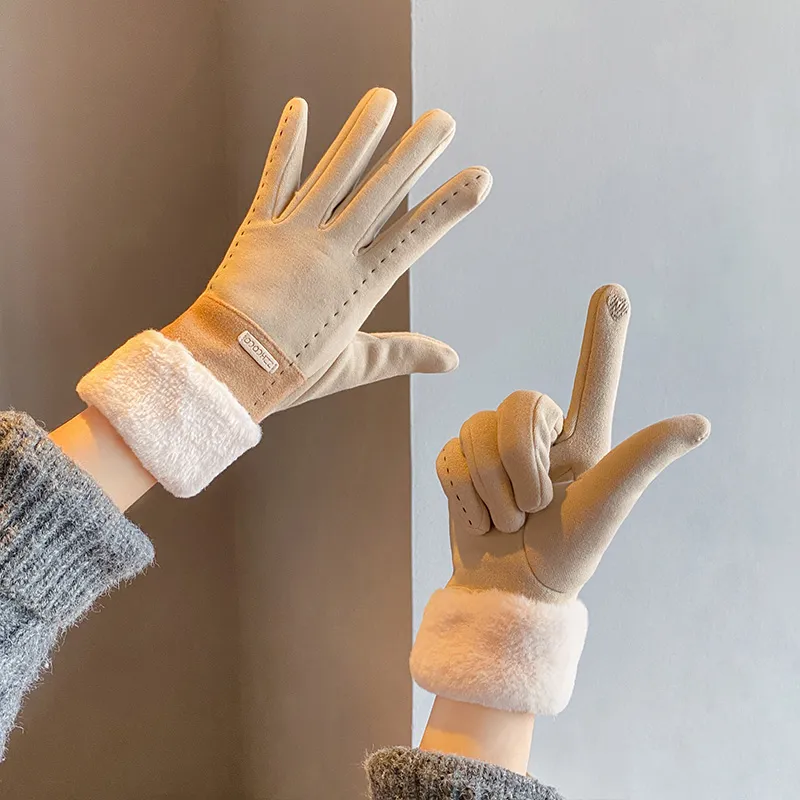 Cranta Komeia Polyester Knit Gloves Women's-1