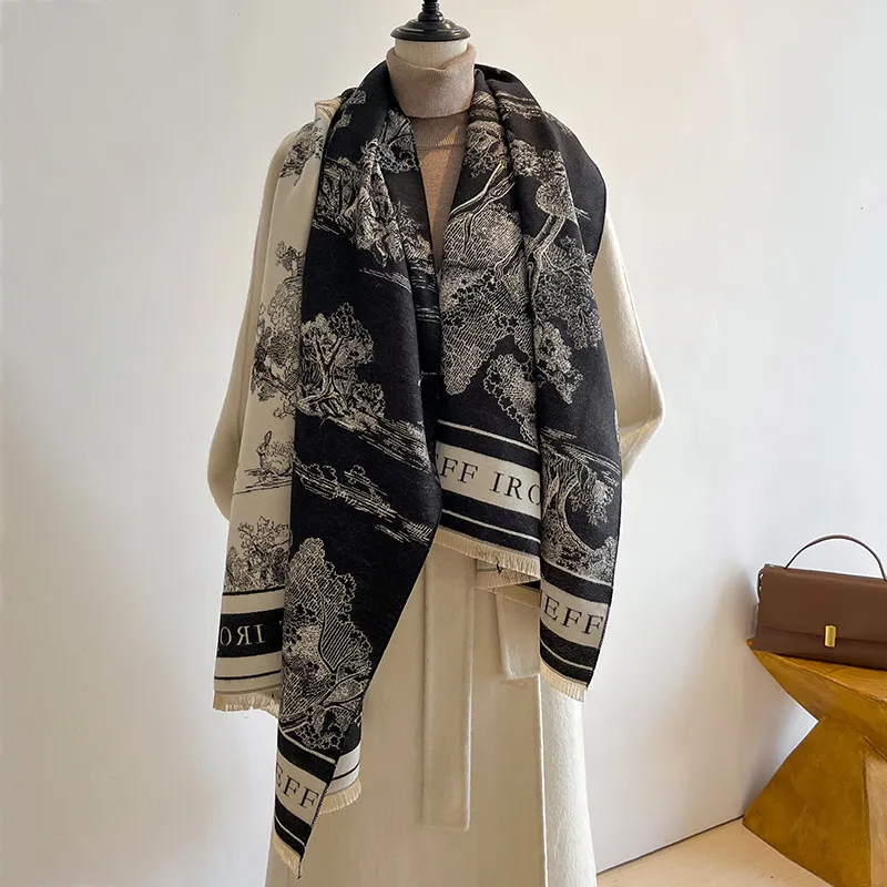 Cranta Komeia Faux Cashmere Knit Scarves Women's-9