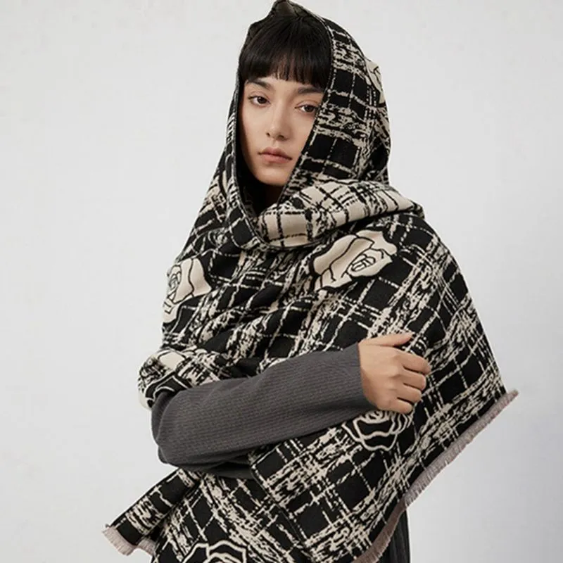 Cranta Komeia Faux Cashmere Knit Scarves Women's-2