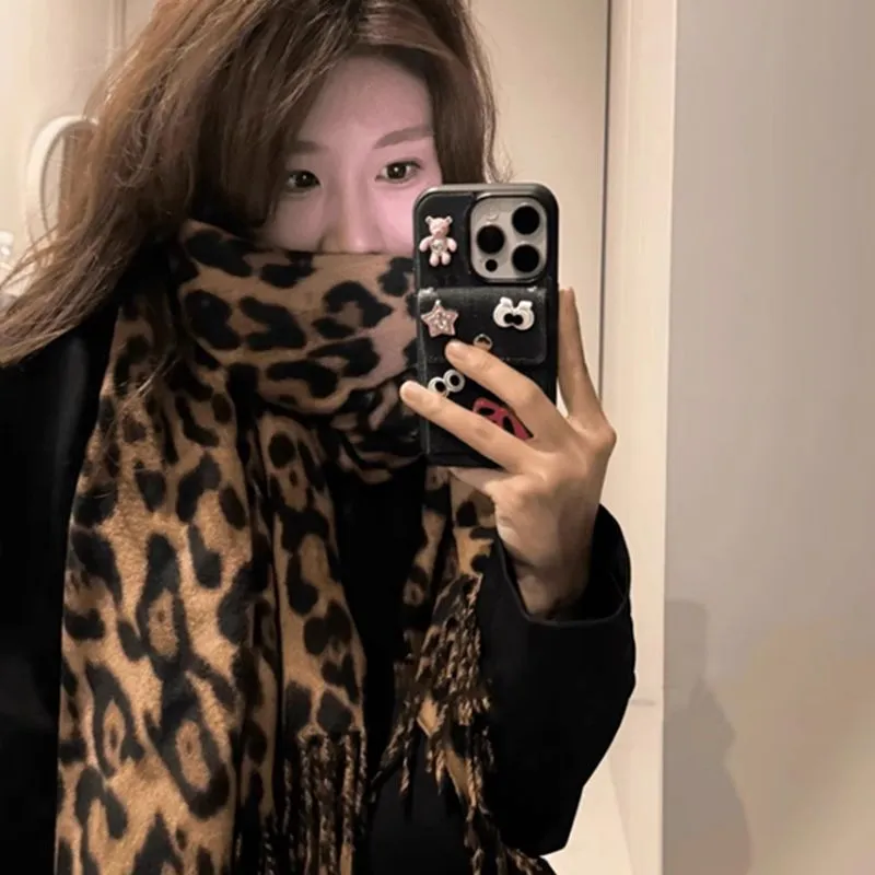 Cranta Komeia Polyester Knit Scarves Unisex-2