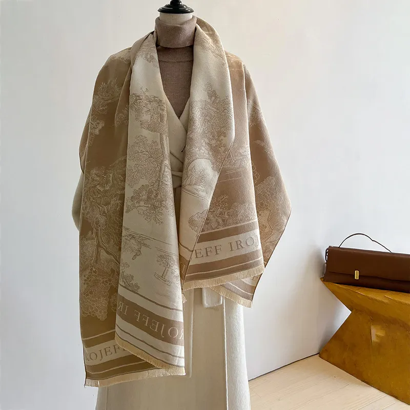 Cranta Komeia Faux Cashmere Knit Scarves Women's-6